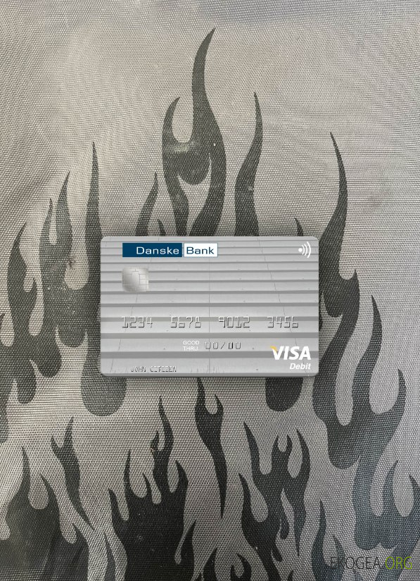 Lituanie Danske Bank carte de débit visa photolook , avant